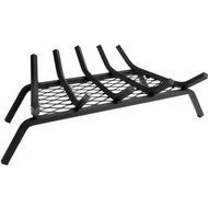 Pleasant Hearth 21" Wood Grate with 1/2" Steel Bars, 5 Bars with Ember Retainer. Lifts The Firewood Off Of The...