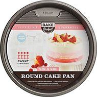 Sweet Creations Bake Perfect Round Cake Pan, 9&quot;, Silver