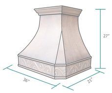 Copper Best H3 302127 Copper Range Hood with Motor 30 inch Handcrafted N2