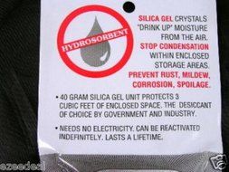 5 - Silica Gel - Hydrosorbent 40 Gram Canisters Desiccant Dehumidifying Drying Unit