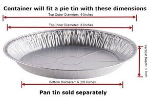 Katgely 10 Inch Deep Aluminum Pie Pan (Pack of 20)
