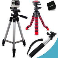Xtech&reg; Tripod Kit for GoPro HERO4 Hero 4, GoPro Hero3+, GoPro Hero3, GoPro Hero2, GoPro HD Motorsports HERO, GoPro... N3