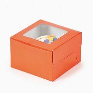 Dozen Orange Cupcake Boxes