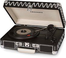 Crosley Cruiser. The Best Modern Portable &amp; Lightweight Turntable Suitcase, Briefcase 3 Speed Gramophone, Vinyl... N6