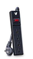 V7 SA0706B-8N6 Home/Office Surge Protector (7 Outlets, EMI-/RFI-Filter, Low profile wall plug, keyhole mounting... N13