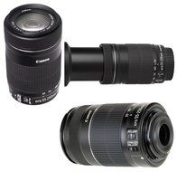 Canon EOS REBEL SL1 + Canon EF-S 55-250mm f/4-5.6 IS STM Lens + 2 32GB Transcend SD Memory Cards + LED Video Light...