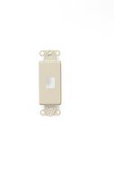 LEVITON 41643-T 3-Port QuickPort Decora Platform, Light Almond N16