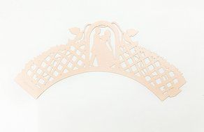 HUAL Cupcake Wrappers 50 Filigree Artistic Bake Cake Paper Cups Marry Lace Laser Cut Liner Baking Cup Muffin Case...