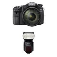 Sony A77II Digital SLR Camera with 16-50mm F2.8 Lens with Flash Bundle