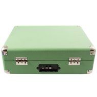 GPO Attache Briefcase Style 3-Speed Portable Vinyl Turntable with Built-in Stereo Speakers and USB Stick for Recording... N13