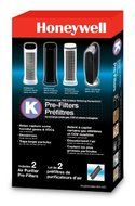 Bundle of Four Honeywell Filter K Household Odor &amp; Gas Reducing Pre-filter 2 Packs, HRF-K2