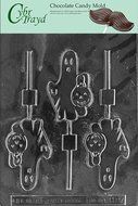 Cybrtrayd H087 Halloween Chocolate Candy Mold, Ghost Holding Pumpkin