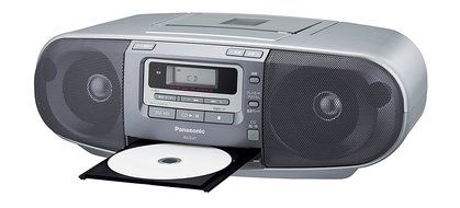 Panasonic portable CD radio cassette RX-D47-S (Silver) N5