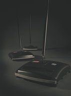 Rubbermaid Commercial Executive Series Galvanized Steel Floor and Carpet Sweeper N3