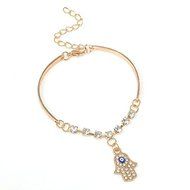 Charm Women Crystal Rhinestone Gold Plated Bracelet Bangle Fashion Jewelry Gift N2