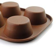 Food Grade Non-Stick Silicone 6 Cup Cake Mold Bakeware DIY muffin Baking Mould N4