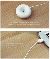 LOHOME USB Mist Maker, Mini Portable USB Donut-shaped Floating Humidifier Aroma Diffuser Air Purifier Humidifier... N5