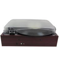 Keni Wooden Turntable Cassette Player with Built-in Stereo Speaker, Vintage Style MIC Record Player, Vinyl,Cassette-To-MP3... N2