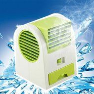 Your Supermart Portable Super Hand Held Mute Battery/USB Fan Green