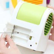 Your Supermart Portable Super Hand Held Mute Battery/USB Fan Green N2
