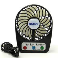 Innobay&reg; Mini Handy Portable Rechargeable Fan Operated by Built-in Lithium Battery, 7 blades, 4 Speeds of Air... N57