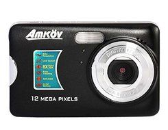 Amikov 800-Fe 12 Mega Pixel 2.7" Tft Lcd Hd Digital Camera With 8X Digital Zoom, Smile Capture (Black) Produced...