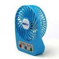 Innobay&reg; Mini Handy Portable Rechargeable Fan Operated by Built-in Lithium Battery, 7 blades, 4 Speeds of Air... N60