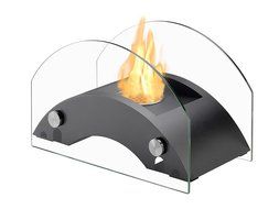 Ignis Portable Tabletop Ventless Bio Ethanol Fireplace - Harbor (White) N12