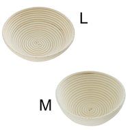iEFiEL Sourdough Brotform Bread Dough Proofing Handmade Rising Rattan Banneton Basket (1, Medium Oblong (9.8*5.9...
