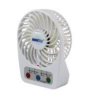 Innobay&reg; Mini Handy Portable Rechargeable Fan Operated by Built-in Lithium Battery, 7 blades, 4 Speeds of Air... N62