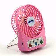 Innobay&reg; Mini Handy Portable Rechargeable Fan Operated by Built-in Lithium Battery, 7 blades, 4 Speeds of Air... N63