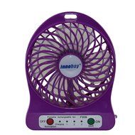 Innobay&reg; Mini Handy Portable Rechargeable Fan Operated by Built-in Lithium Battery, 7 blades, 4 Speeds of Air... N65