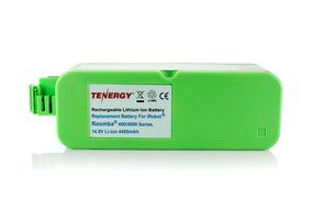 Tenergy Li-ion 14.8V 4400mAh Replacement Battery for iRobot 400, 4000, 4100, 4150, 4210, 4230, 4260, 4290, 4300... N2