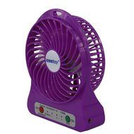 Innobay&reg; Mini Handy Portable Rechargeable Fan Operated by Built-in Lithium Battery, 7 blades, 4 Speeds of Air... N67