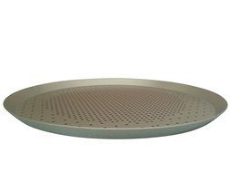 Carlson PFS12P Perforated Thin 12 inch Aluminum Pizza Pan, 2-Piece Set