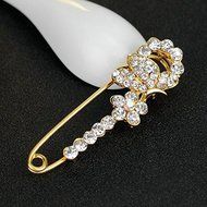 Wedding BUTTERFLY FLOWERS Pearl Kilt Pin Scarf Clothes Shawl Brooch Safety Pin