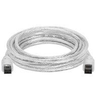 Cmple - 9 PIN/ 9PIN BETA FireWire 800 - FireWire 800 Cable - 3FT, CLEAR N3