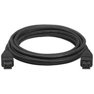 Cmple - 9 PIN/ 9PIN BETA FireWire 800 - FireWire 800 Cable - 3FT, CLEAR N4