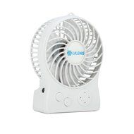 iKKEGOL Mini Portable Wireless Rechargeable Super Strong Wind Fluorescence Cooling Desk Fan - 3 Mode Wind Speed... N6