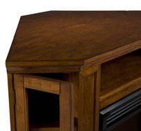 Holly &amp; Martin Ponoma Convertible Media Electric Fireplace, BRN MAHOGANY N5
