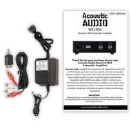 4 Acoustic Audio IWS10 In-Wall/Ceiling 10" Home Theater Passive Subwoofers and 4 Amplifiers IWS10A-4S N2