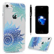 iPhone 7 Case (4.7 inch) Cute Digital Print Colorful Hard PC Back Shell Bumper Ultra Thin Slim Fit Clear Full...