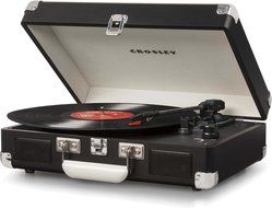 Crosley Cruiser. The Best Modern Portable &amp; Lightweight Turntable Suitcase, Briefcase 3 Speed Gramophone, Vinyl... N9