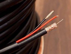 Sewell Direct SW-29989 Bulk RG59 and Power Siamese Cable PE Jacket, 500 Feet Spool, 18 AWG, for Outdoor Cable... N6