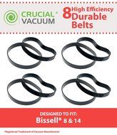 8 Durable Bissell Style 8 &amp; 14 Vacuum Cleaner Style 8 &amp; 14 Belts, Pack of 2, Replaces Lift-Off Belt Part# 3200...