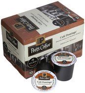 Peet's Coffee Cafe Domingo Medium Roast Single Cup Coffee for Keurig K-Cup Brewers 40 count N3