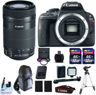 Canon EOS REBEL SL1 + Canon EF-S 55-250mm f/4-5.6 IS STM Lens + 2 32GB Transcend SD Memory Cards + LED Video Light... N2