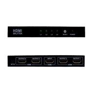 ZAMO 1x4 4 Ports Hdmi Powered Splitter for Full Hd 1080p &amp; 3d Support (One Input to Four Outputs) N4
