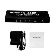 ZAMO 1x4 4 Ports Hdmi Powered Splitter for Full Hd 1080p &amp; 3d Support (One Input to Four Outputs) N5