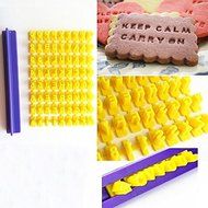 Pop Your Dream Mini Cookie Stamp Mold Alphabet Letter Number Shaped Biscuit Embosser Cutter Cake Mould Decorative...